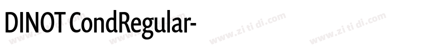 DINOT CondRegular字体转换